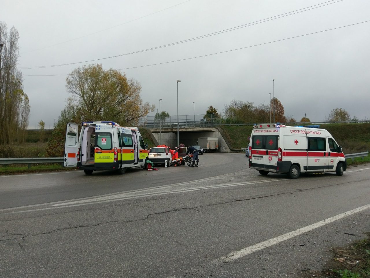 Pomeriggio nero sulle strade della Bassa