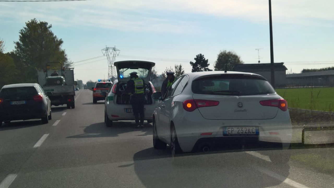 Evita cane cade dalla moto