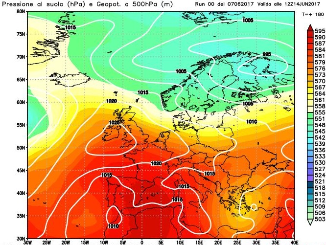 Il meteo per il week end