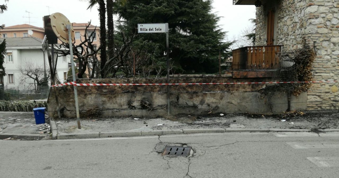 Incendio in pieno centro