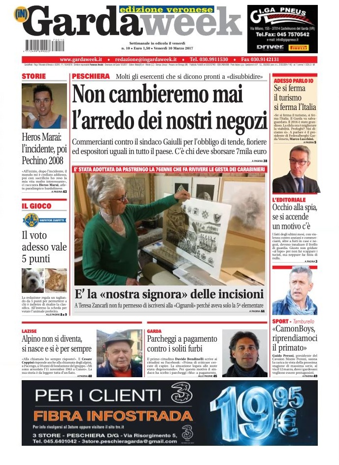 La prima pagina dell’edizione veronese