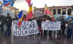 La protesta della comunità rumena a Verona