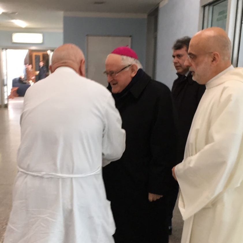 La visita del vescovo all’ospedale di Desenzano