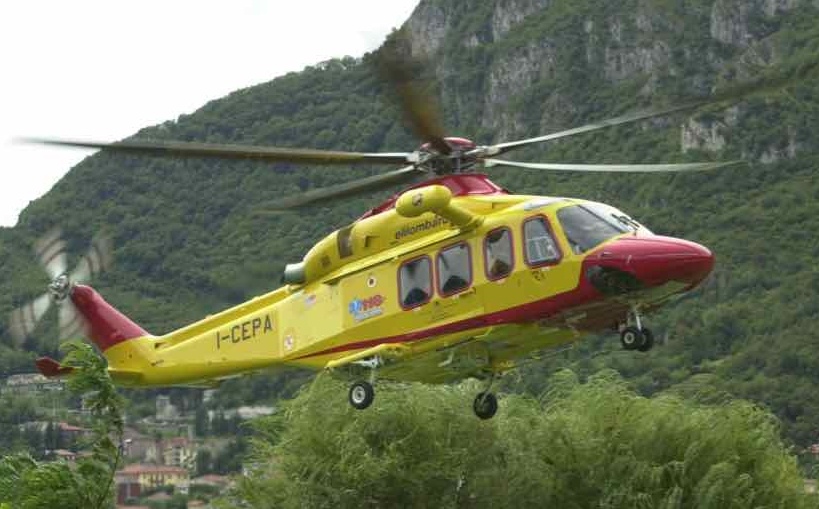 Lazise, motociclista elitrasportato a Borgo Trento