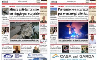 Le prime pagine di GardaWeek, edizione bresciana e veronese