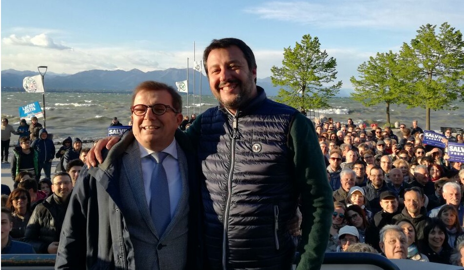 Matteo Salvini a Desenzano per Malinverno