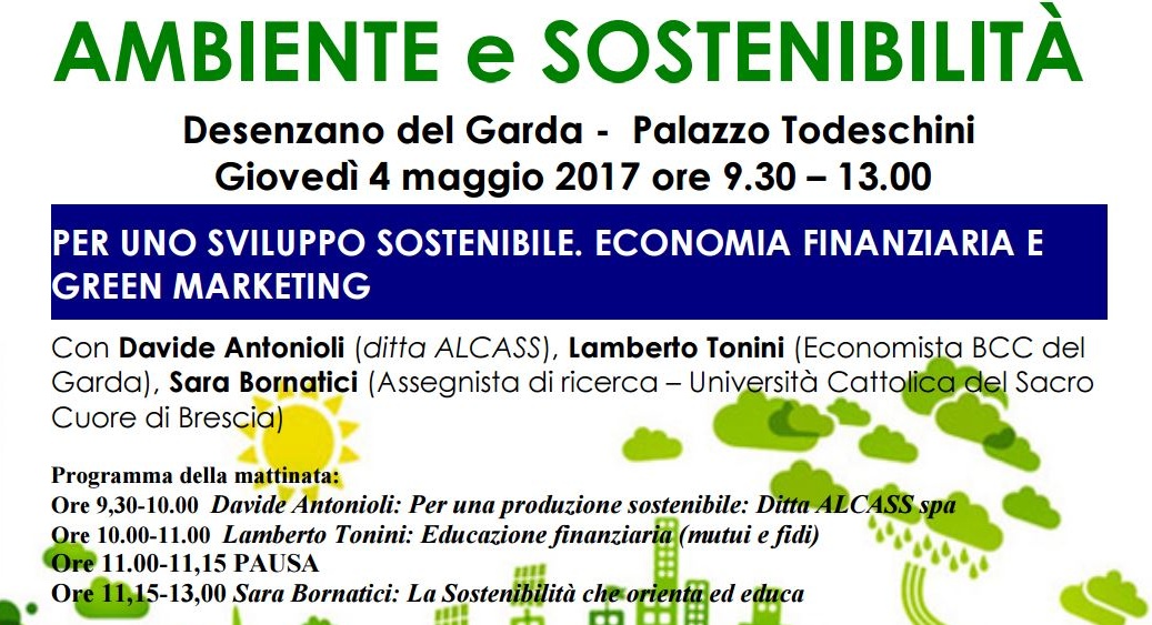Per uno sviluppo sostenibile. Economia finanziaria e Green Marketing