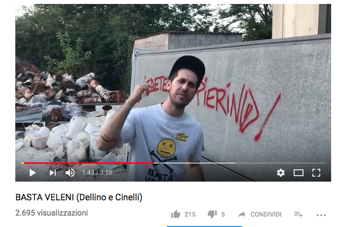 Basta veleni il nuovo video di Dellino e Cinelli