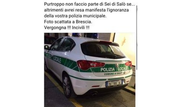 Vigili parcheggiati sul posto disabili, cittadini indignati… a torto