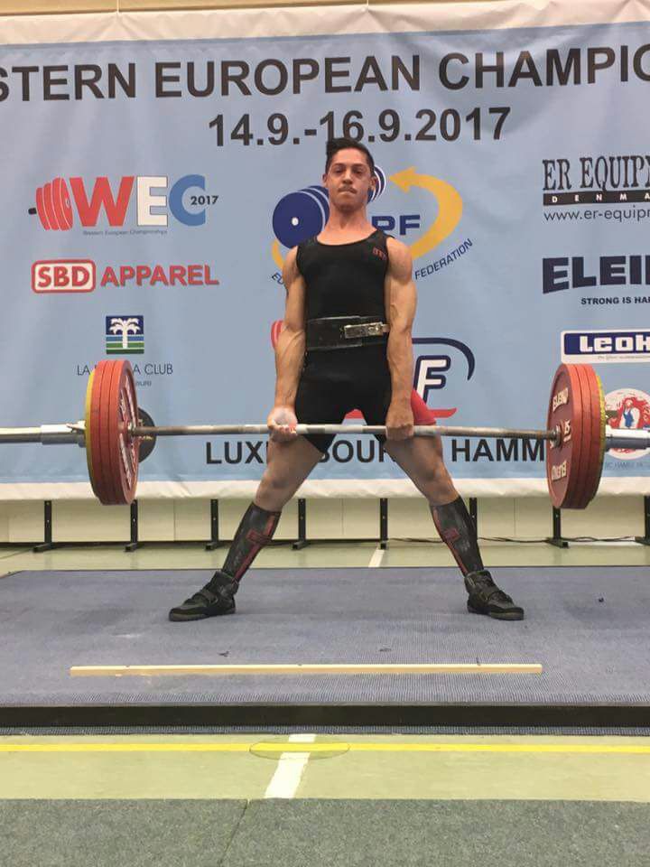 Moris Redini Campione di powerlifting
