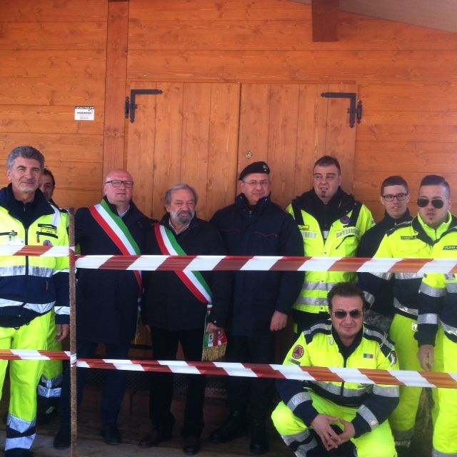Inaugurata casetta per i terremotati