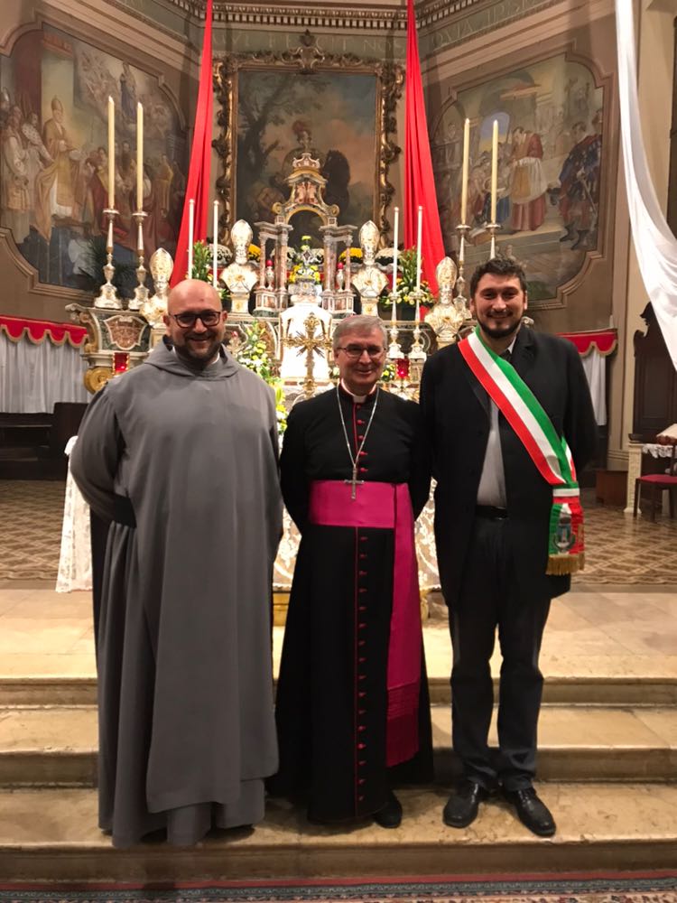 Il vescovo Tremolada in visita a Cigole