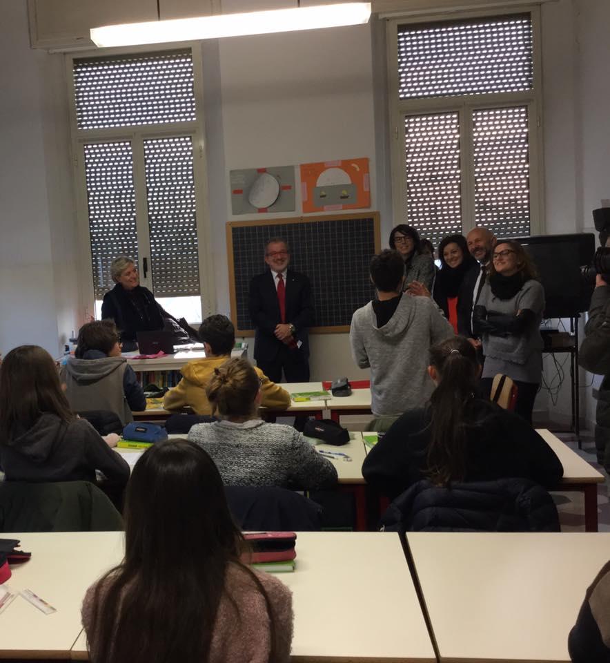 Roberto Maroni alla scuola Audiofonetica di Brescia