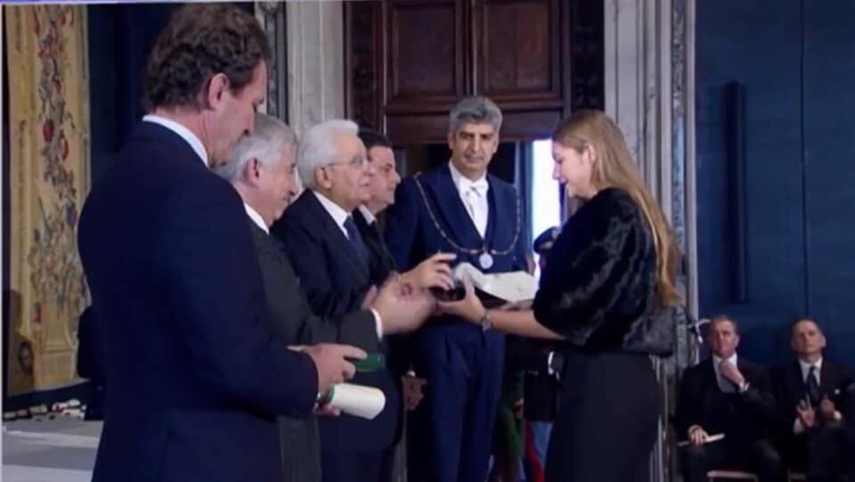 Giovane eccellenza premiata dal Presidente Mattarella