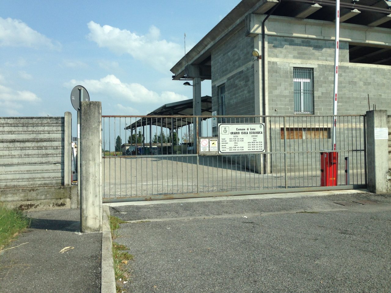 Centro di raccolta rifiuti aperto anche la domenica