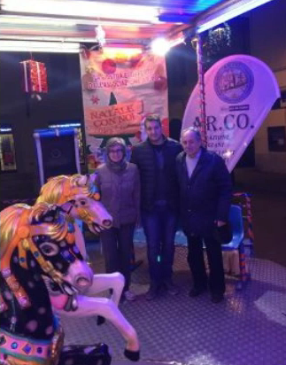 Nuova giostra in piazza Santa Maria