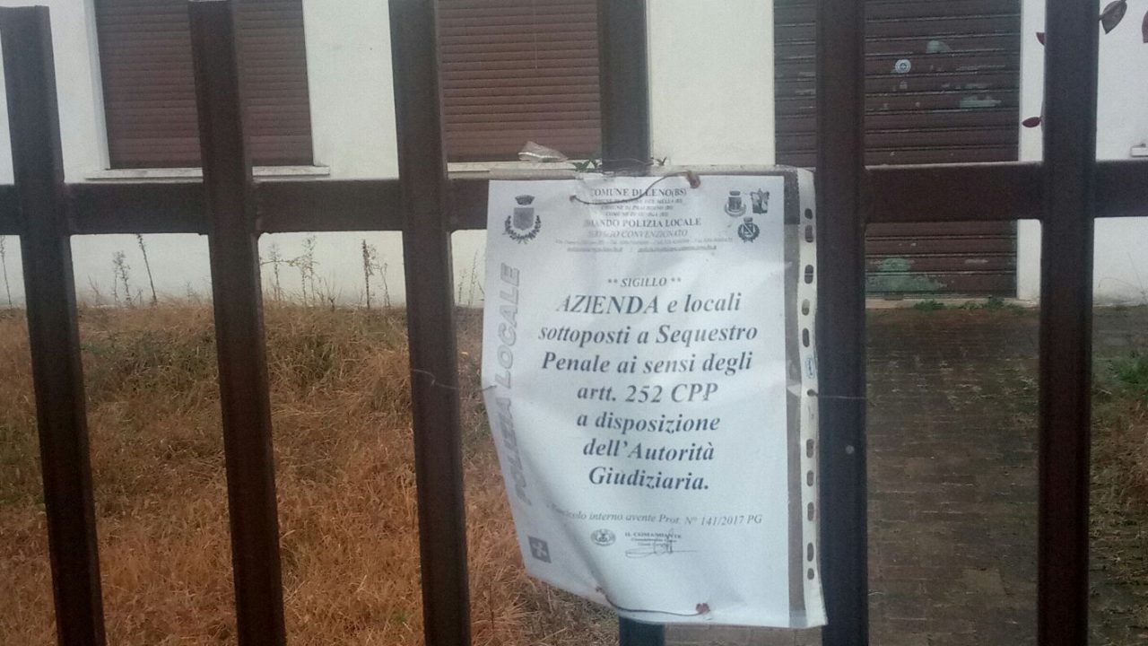 Sotto sequestro la Coar di Porzano