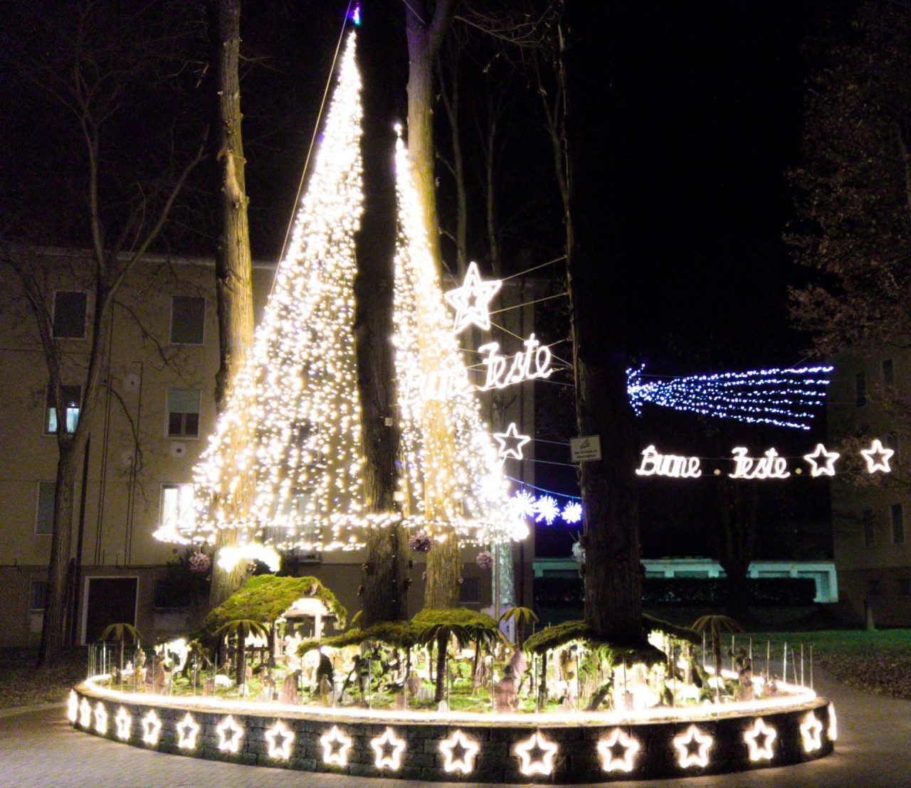 L’albero di luci è realtà Una festa per inaugurarlo