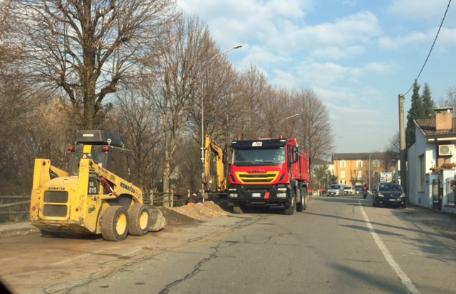 Lavori in corso lungo la Circonvallazione Sud