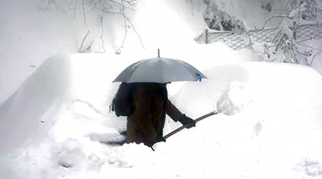 Prigionieri della neve alcuni sportivi di Castelmella