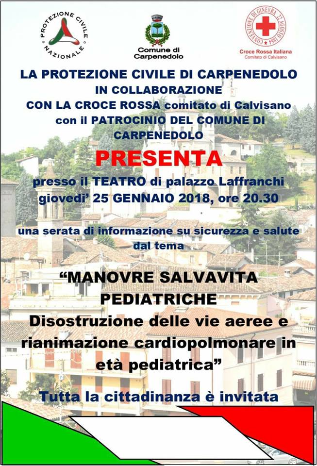 Manovre salvavita pediatriche Serata informativa