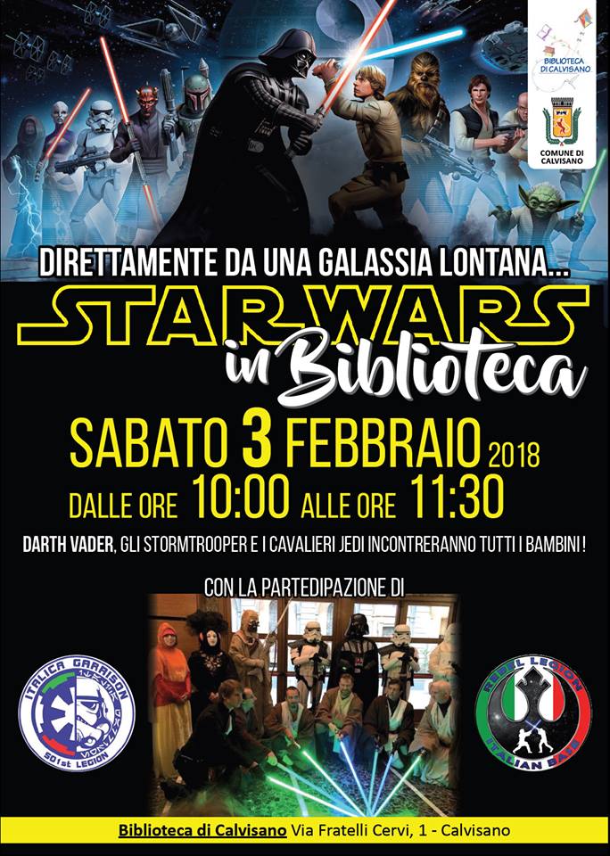 Star Wars in biblioteca a Calvisano