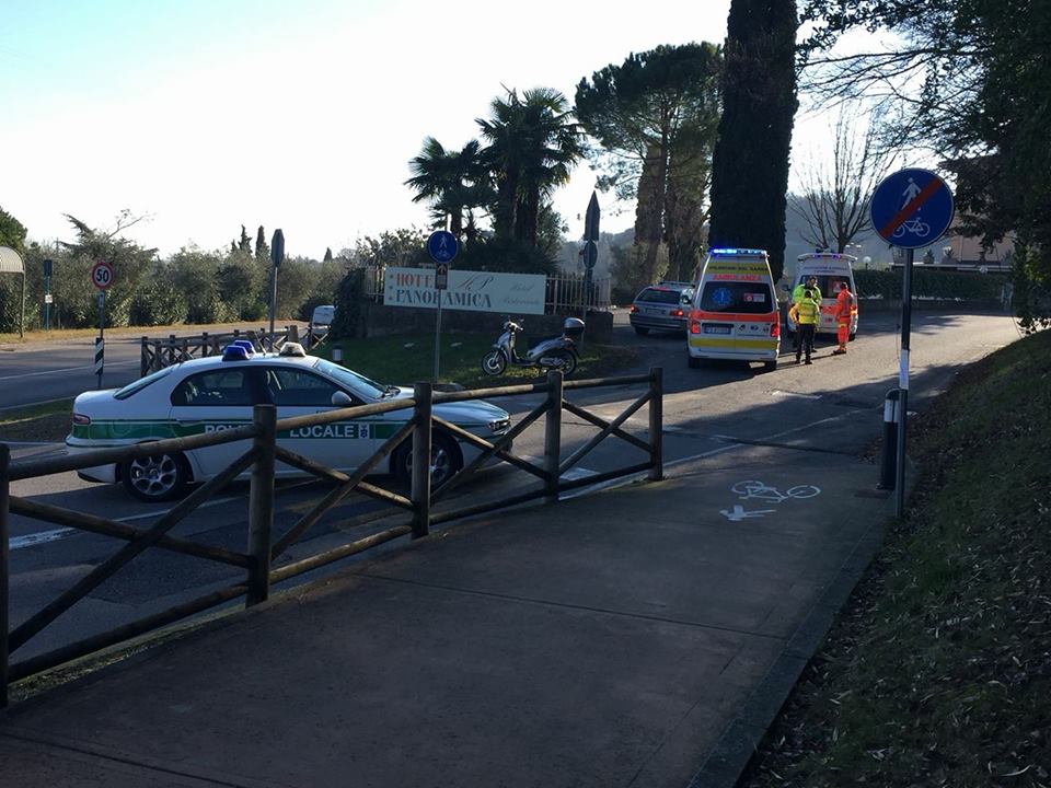 Salò, incidente in via del Panorama