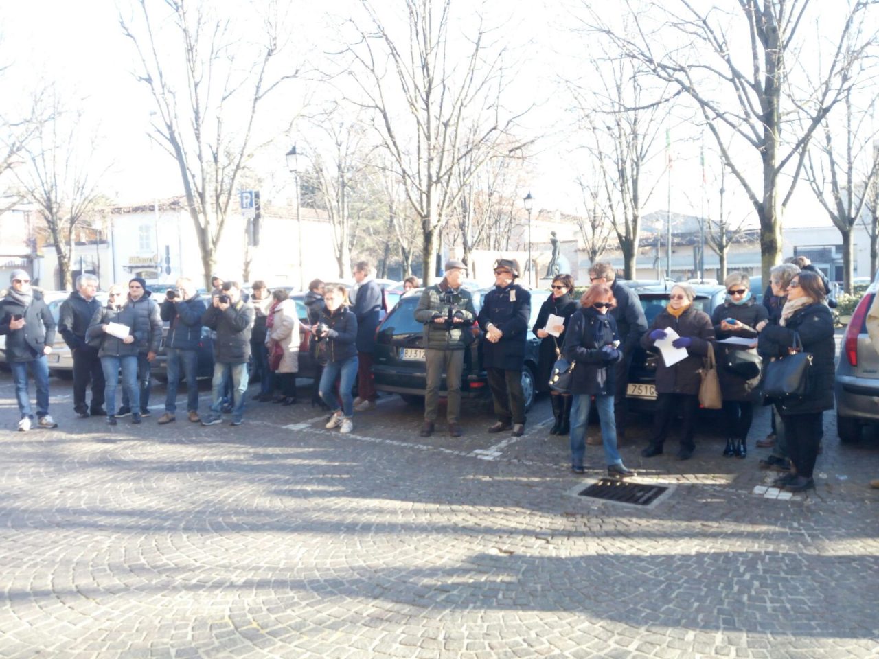 Flash mob in piazza Roma a favore della cultura