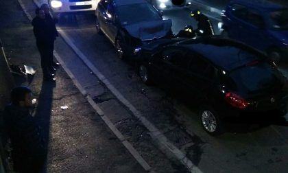 Scontro frontale a Chiari Traffico in tilt