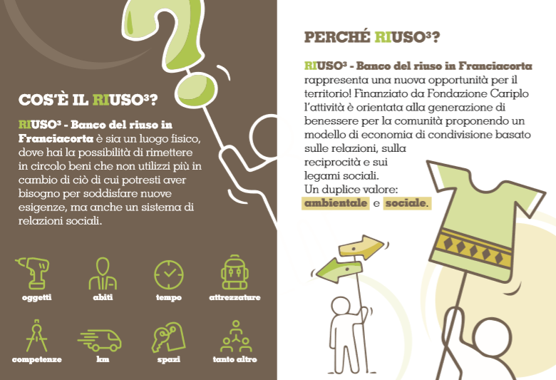 Banco del riuso sabato l’inaugurazione a Rovato