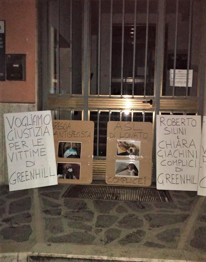 Presidio animalista alla sentenza Green Hill bis