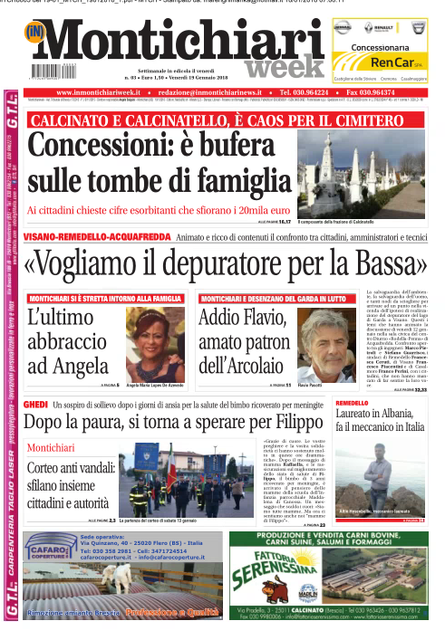 Il settimanale Montichiari Week è in edicola