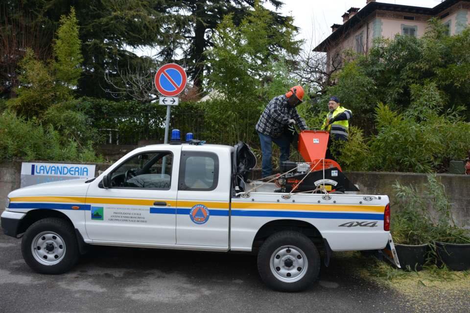 Protezione civile all’opera per ripulire il Cortelo