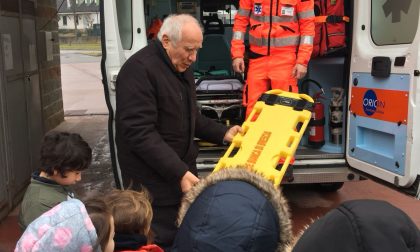 Bimbi dell'asilo di Alfianello a lezione in Croce Bianca