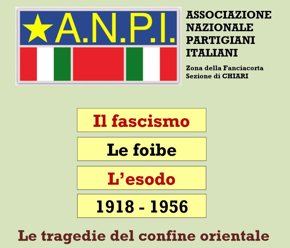 Tra esodo, fascismo e foibe a Chiari