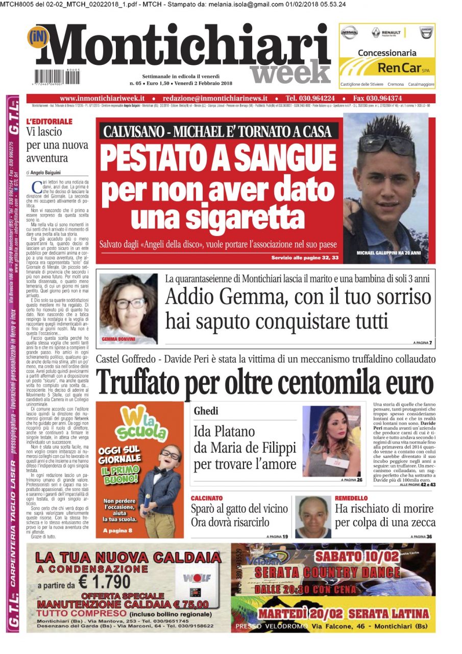 Montichiari Week è in edicola