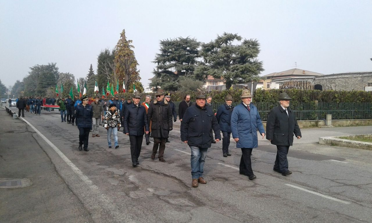 Erbusco, alpini in corteo per Nikolajewka