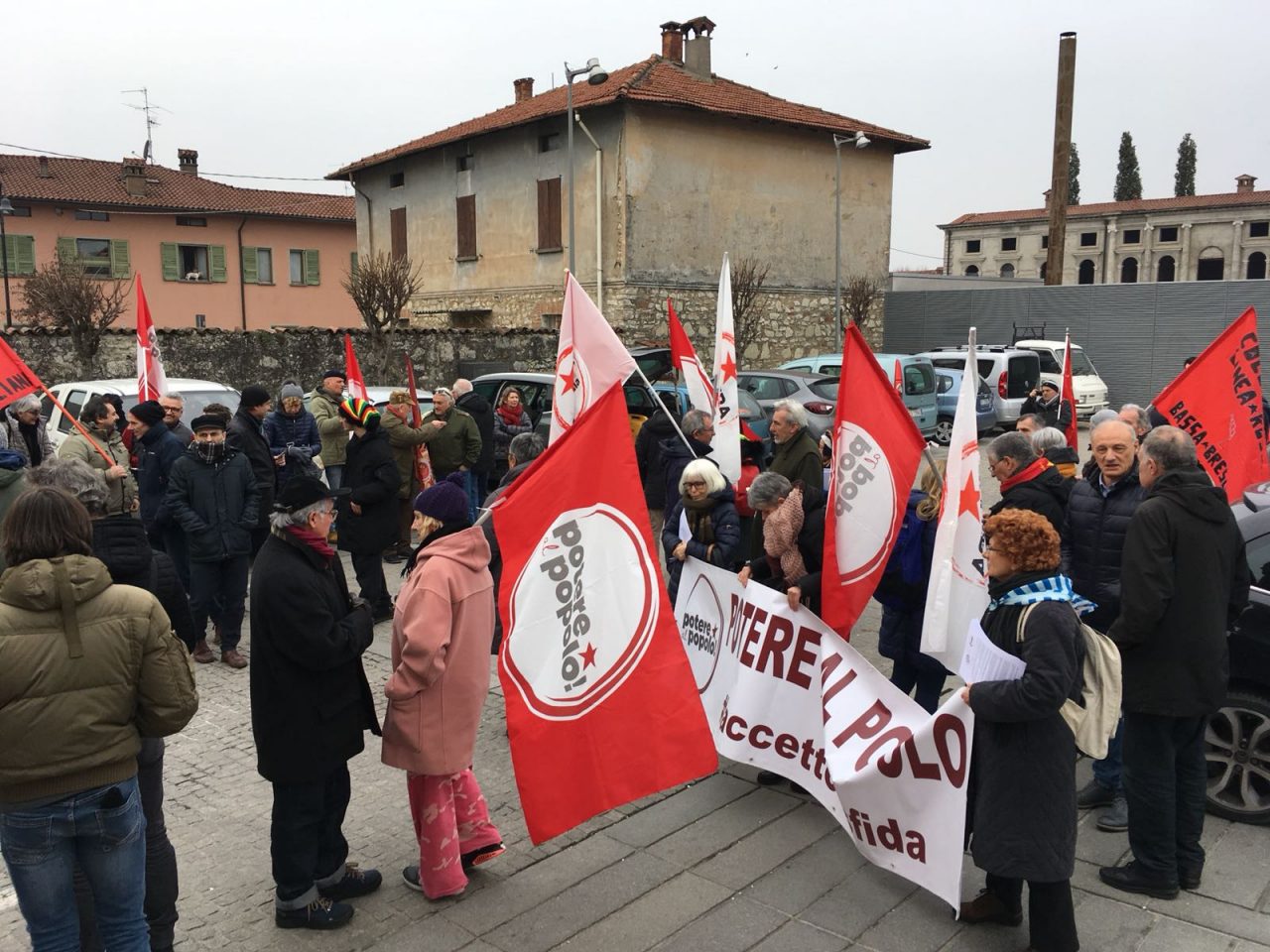 Manifestazione a Trenzano di Potere al Popolo