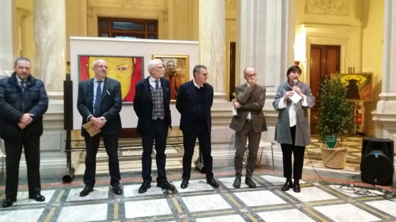 Inaugurata la mostra del clarense Angelo Bruno Loda