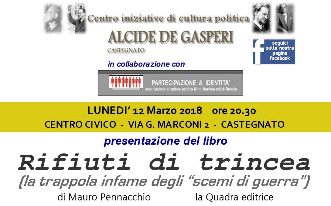 Rifiuti di trincea presentato in sala civica a Castegnato