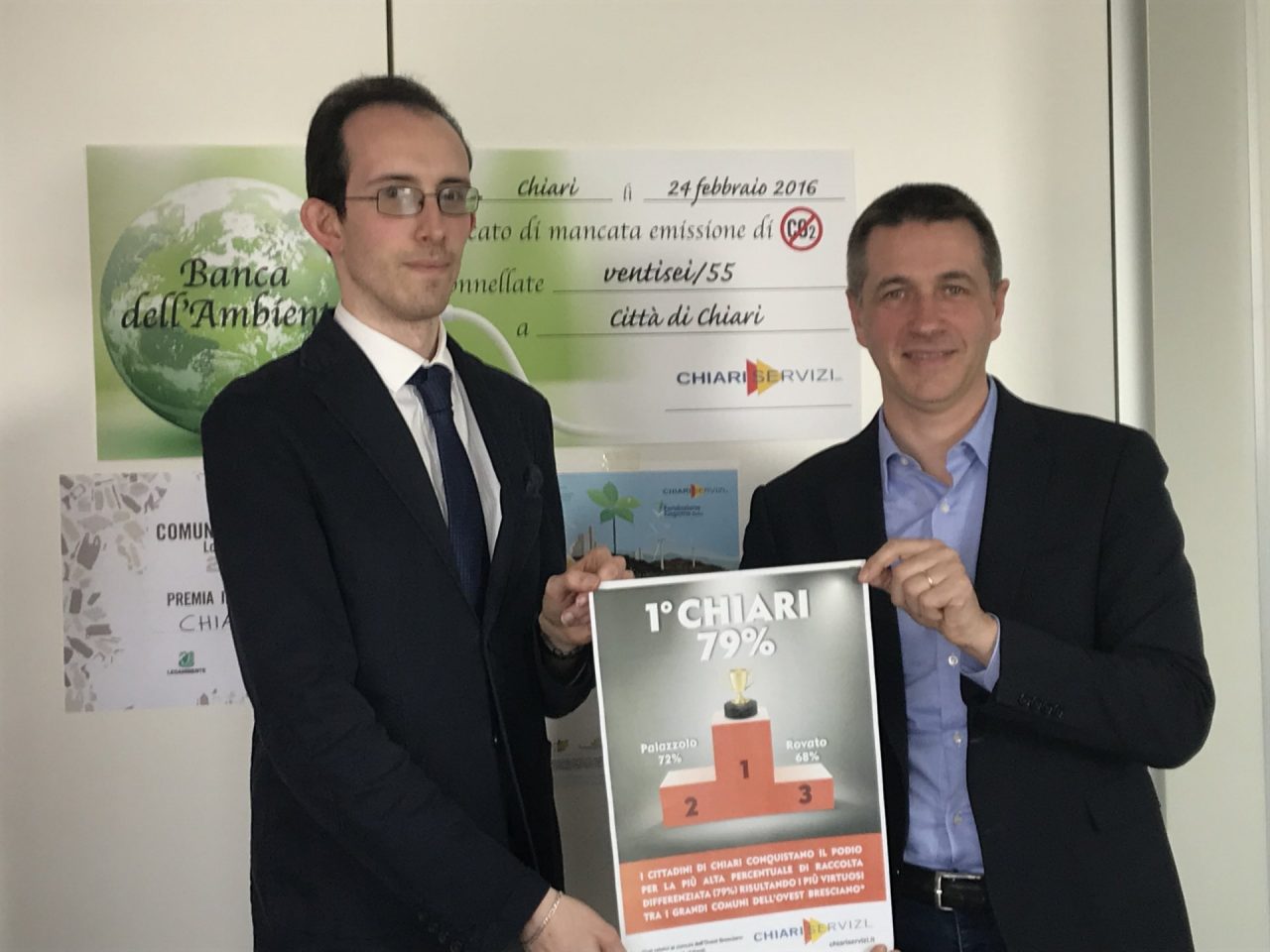 Raccolta differenziata al top fa calare le tariffe a Chiari