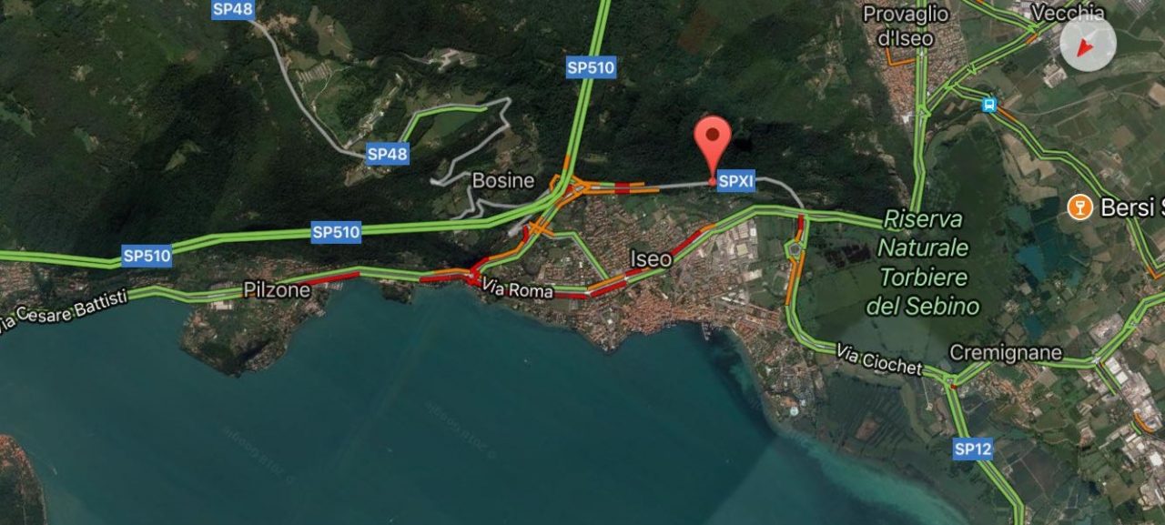 Traffico in tilt a Iseo: incidente con mezzo pesante