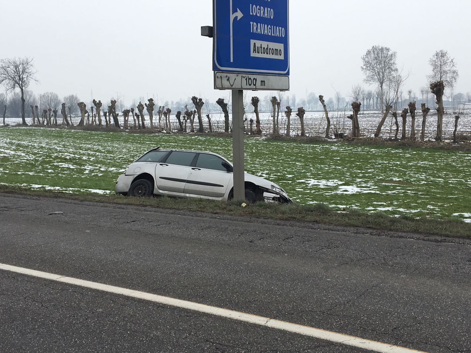 Incidente sulla sp19 a Travagliato