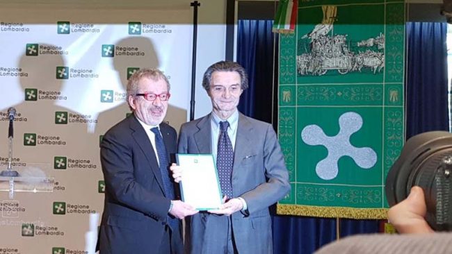 Maroni Fontana: il passaggio di consegne in Regione Lombardia