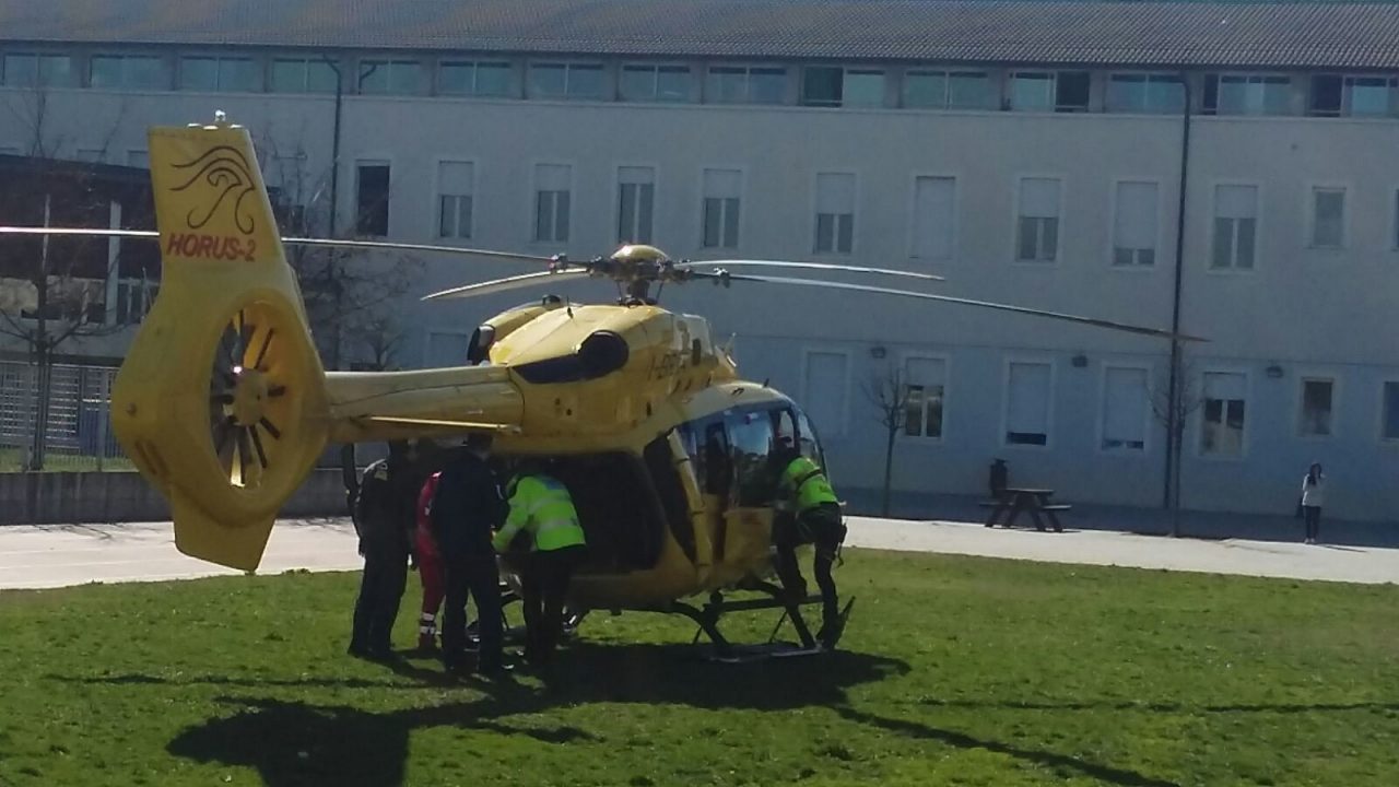Elisoccorso a scuola codice rosso a Rudiano VIDEO
