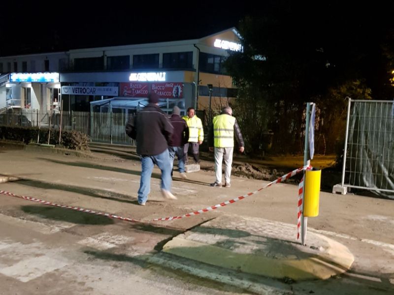 Esplode tubo in via Marconi vicino alle Vele