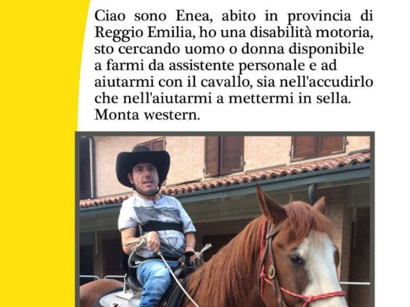 Offerta di lavoro per chi vuole cambiare vita nella Bassa accudendo Enea