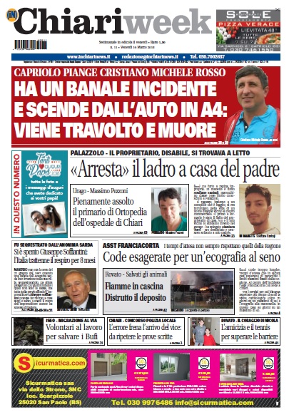 ChiariWeek, in edicola il numero del 16 marzo