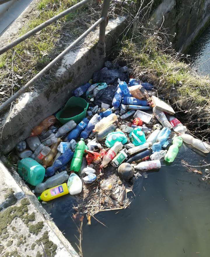 Nuovo caso di abbandono rifiuti nella roggia Cesaresca