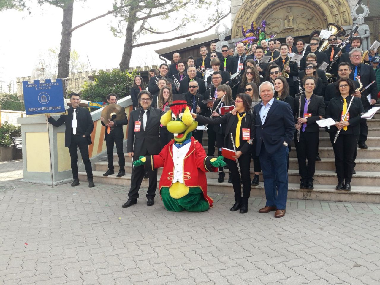 Il corpo bandistico gabianese ha inaugurato la stagione a Gardaland